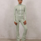 Mint Muse High Rise Flares