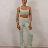 Mint Muse High Rise Flares
