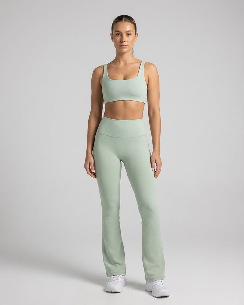 Mint Muse High Rise Flares