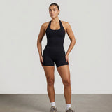 High Shine Black Shorts